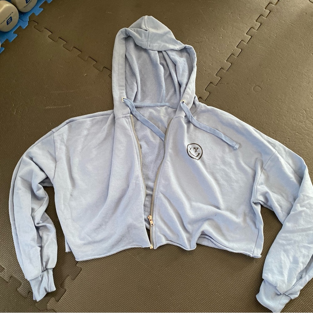 Salty Savage crop hoodie, L